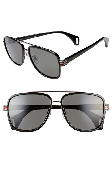 nordstrom gucci aviator sunglasses|Gucci aviator sunglasses men's.